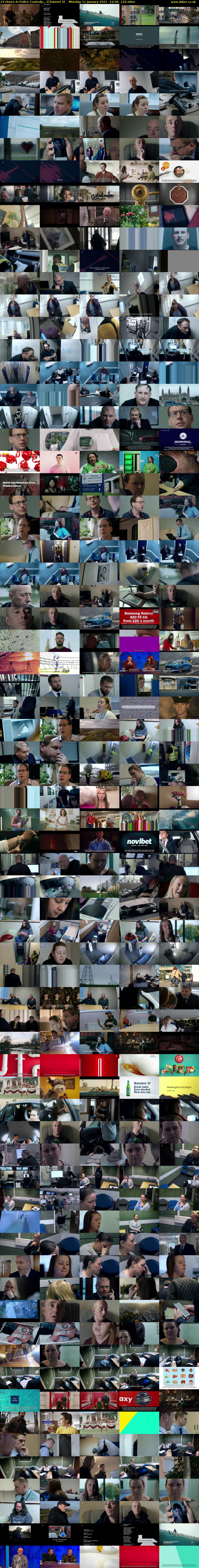 24 Hours in Police Custody... (Channel 4) Monday 11 January 2021 22:00 - 00:00