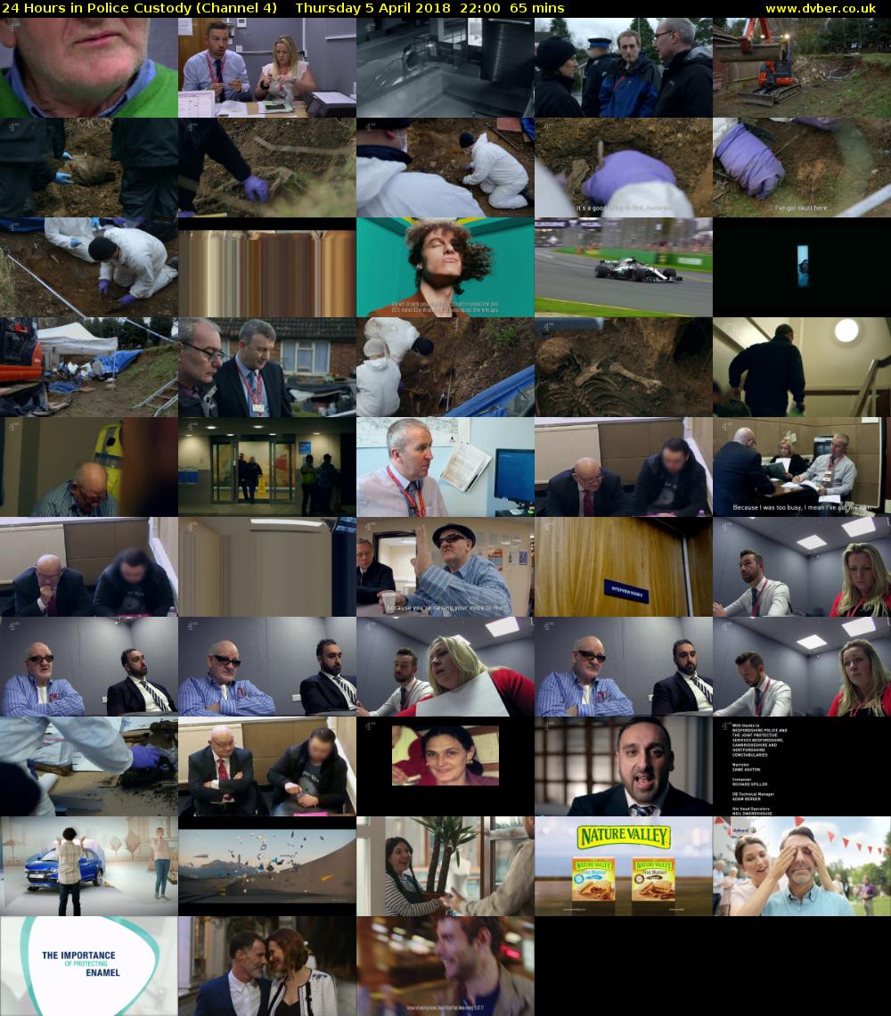 24 Hours in Police Custody (Channel 4) Thursday 5 April 2018 22:00 - 23:05