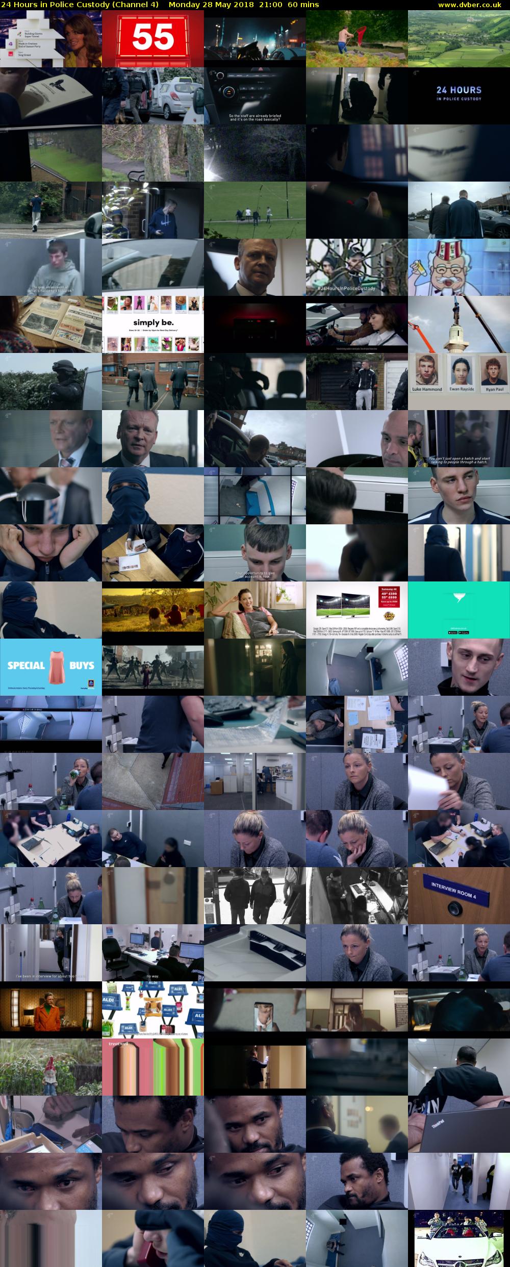 24 Hours in Police Custody (Channel 4) Monday 28 May 2018 21:00 - 22:00