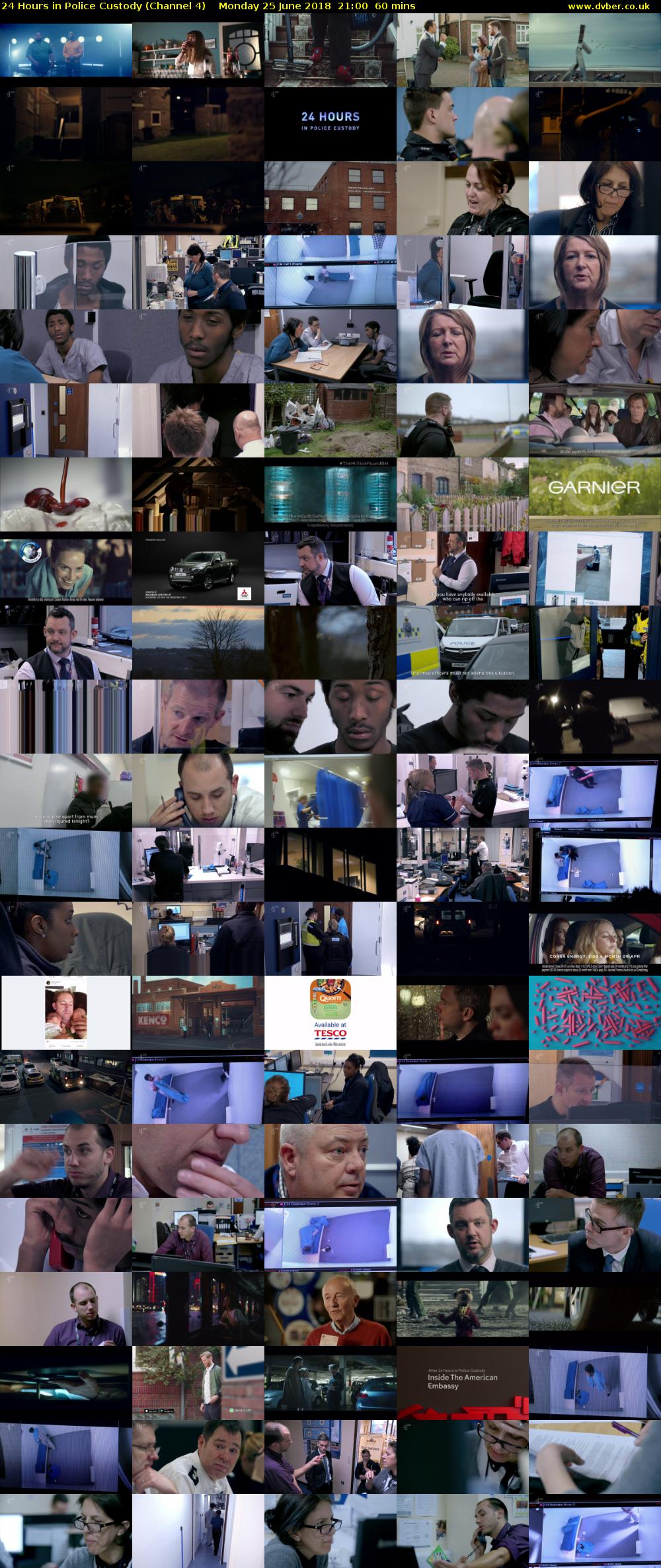 24 Hours in Police Custody (Channel 4) Monday 25 June 2018 21:00 - 22:00