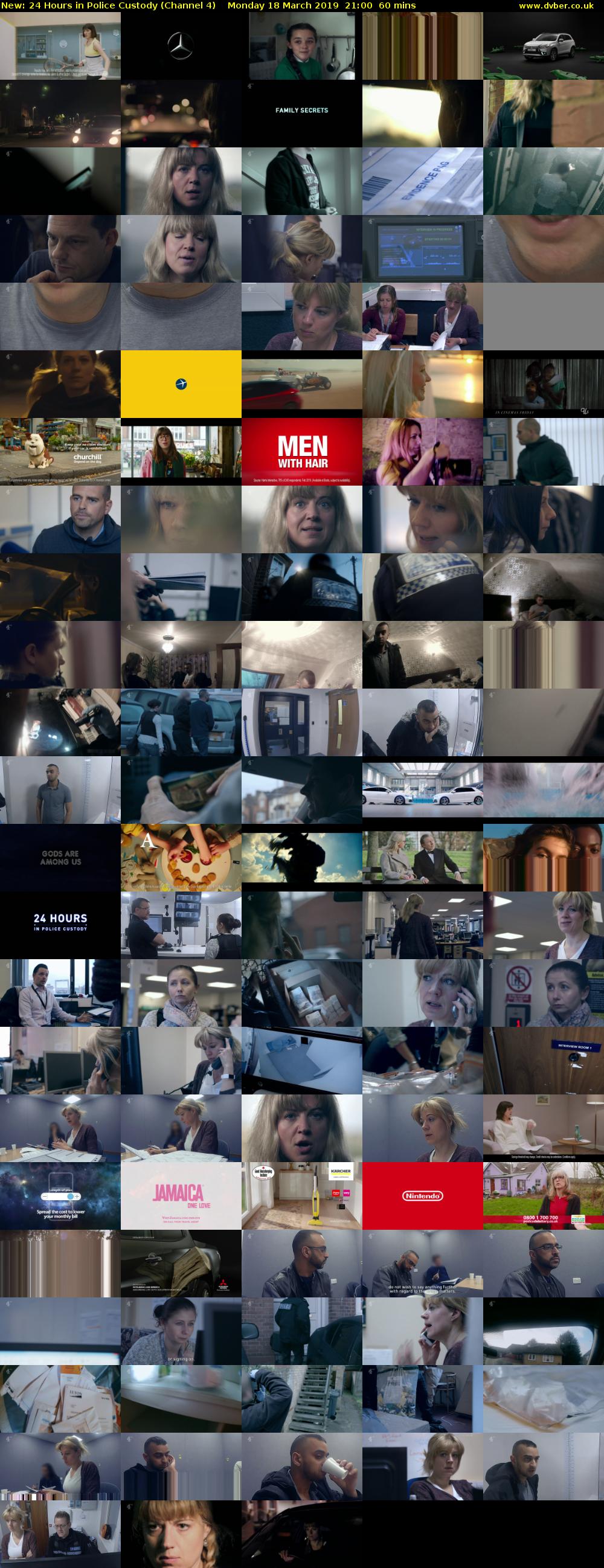 24 Hours in Police Custody (Channel 4) Monday 18 March 2019 21:00 - 22:00