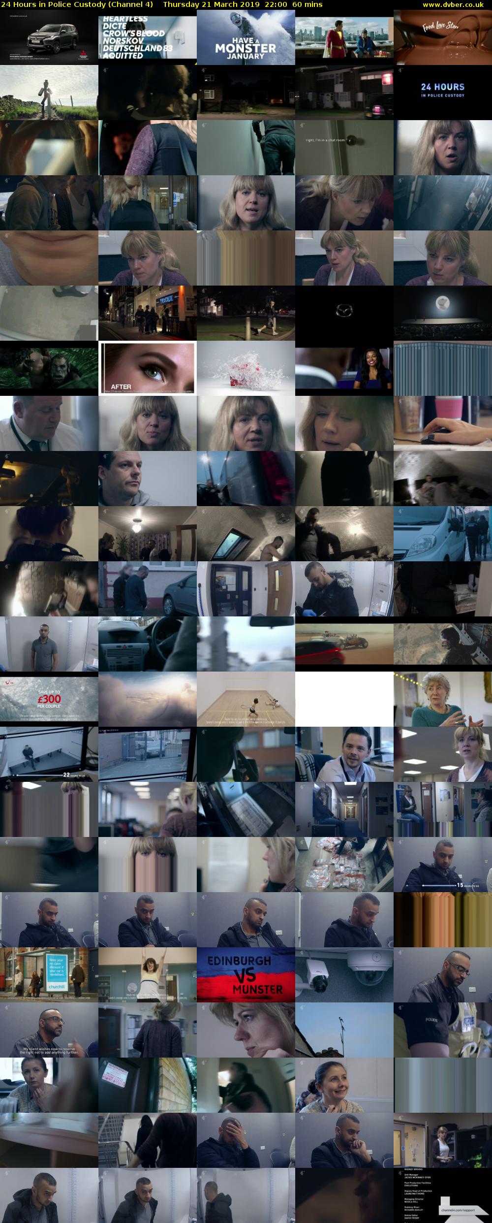 24 Hours in Police Custody (Channel 4) Thursday 21 March 2019 22:00 - 23:00