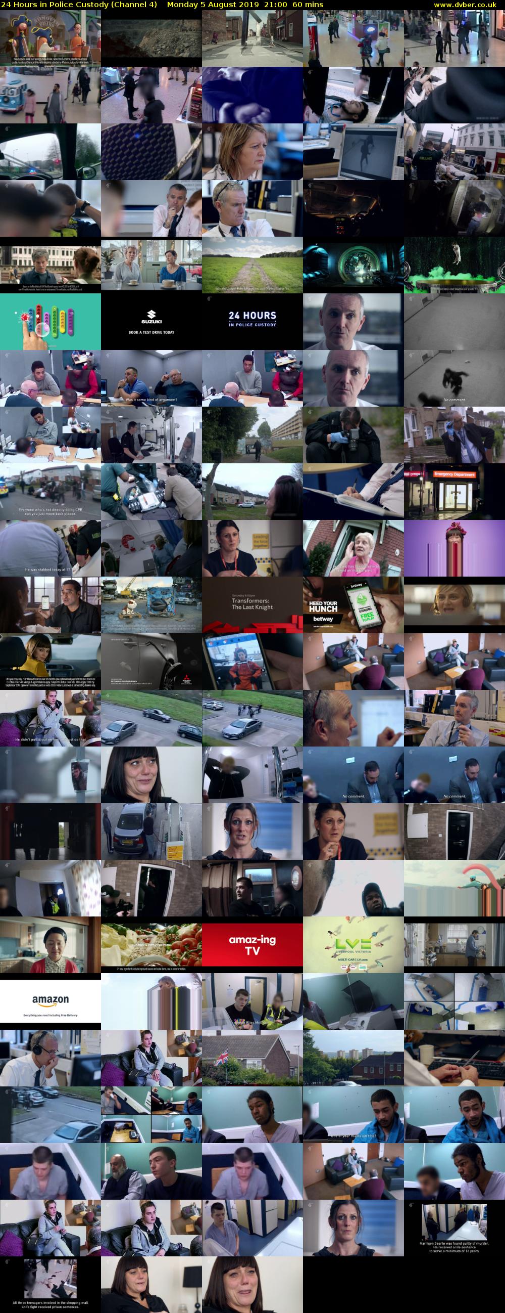 24 Hours in Police Custody (Channel 4) Monday 5 August 2019 21:00 - 22:00