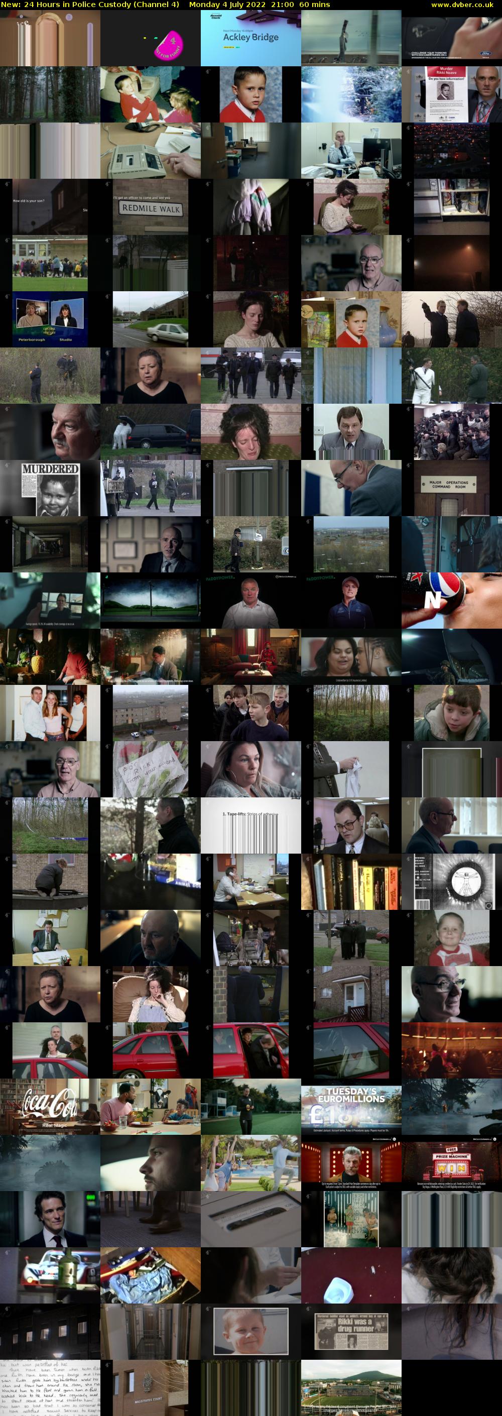 24 Hours in Police Custody (Channel 4) Monday 4 July 2022 21:00 - 22:00