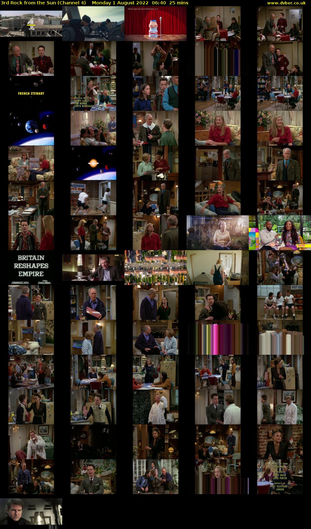 3rd Rock from the Sun (Channel 4) Monday 1 August 2022 06:40 - 07:05