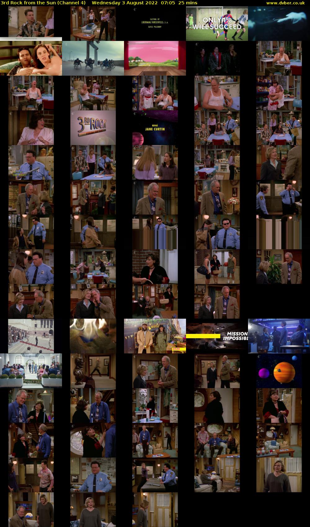 3rd Rock from the Sun (Channel 4) Wednesday 3 August 2022 07:05 - 07:30