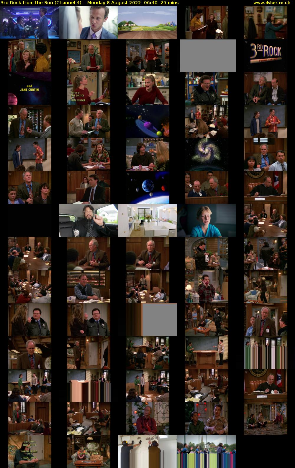 3rd Rock from the Sun (Channel 4) Monday 8 August 2022 06:40 - 07:05