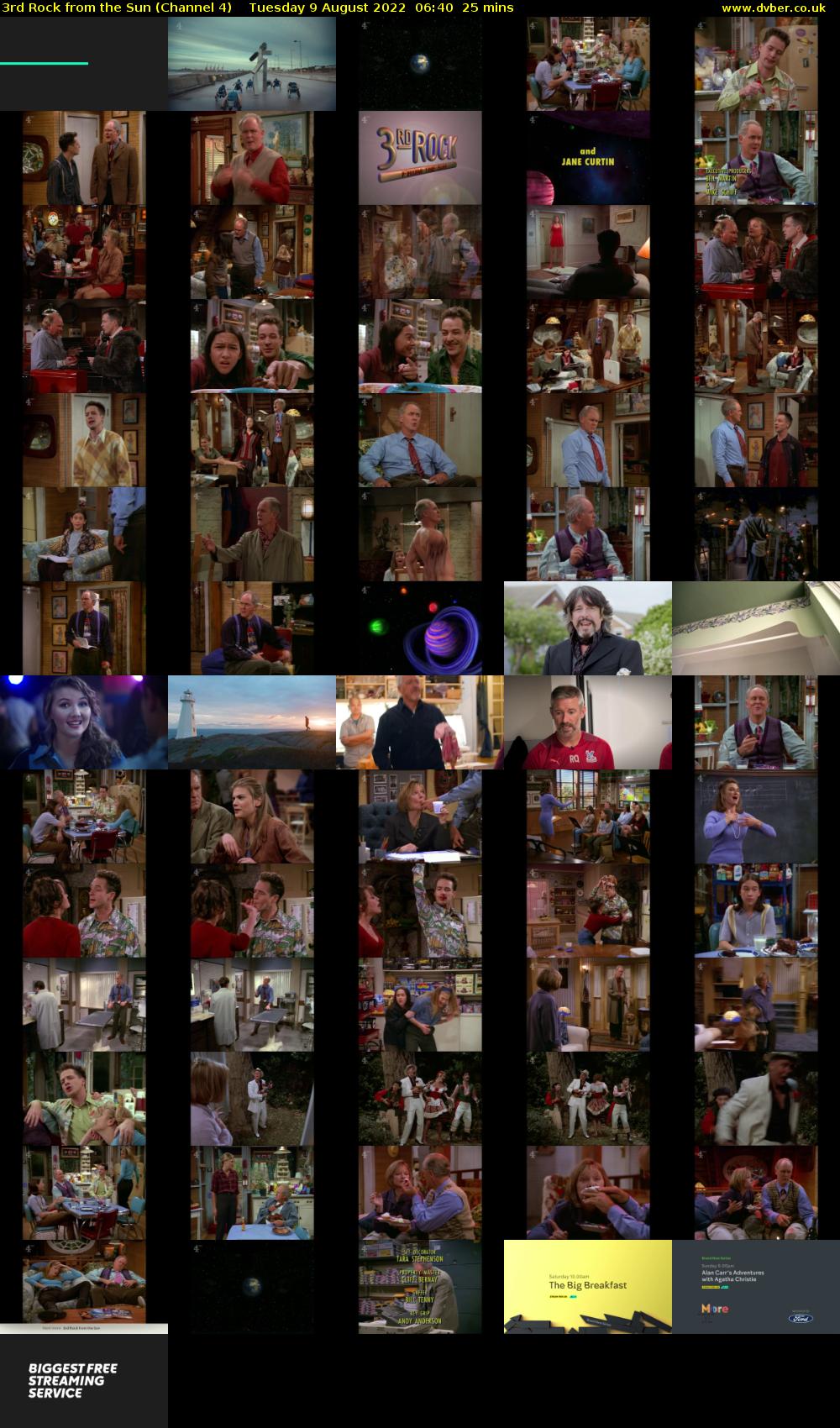 3rd Rock from the Sun (Channel 4) Tuesday 9 August 2022 06:40 - 07:05