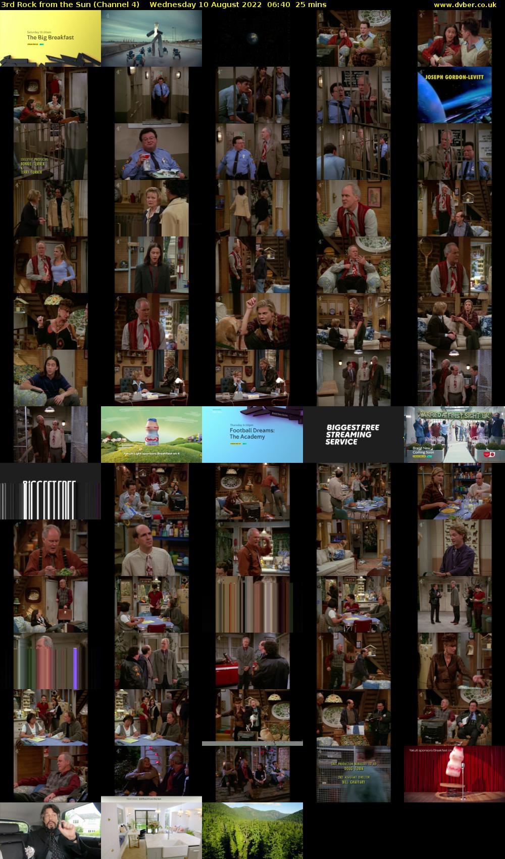 3rd Rock from the Sun (Channel 4) Wednesday 10 August 2022 06:40 - 07:05