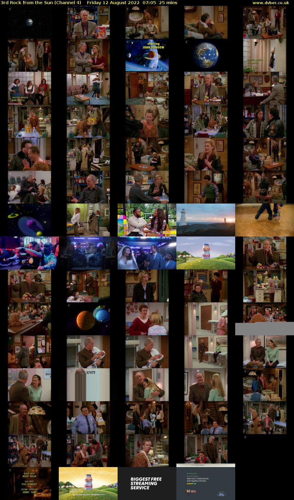 3rd Rock from the Sun (Channel 4) Friday 12 August 2022 07:05 - 07:30