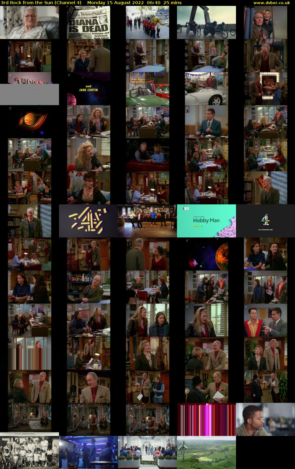 3rd Rock from the Sun (Channel 4) Monday 15 August 2022 06:40 - 07:05