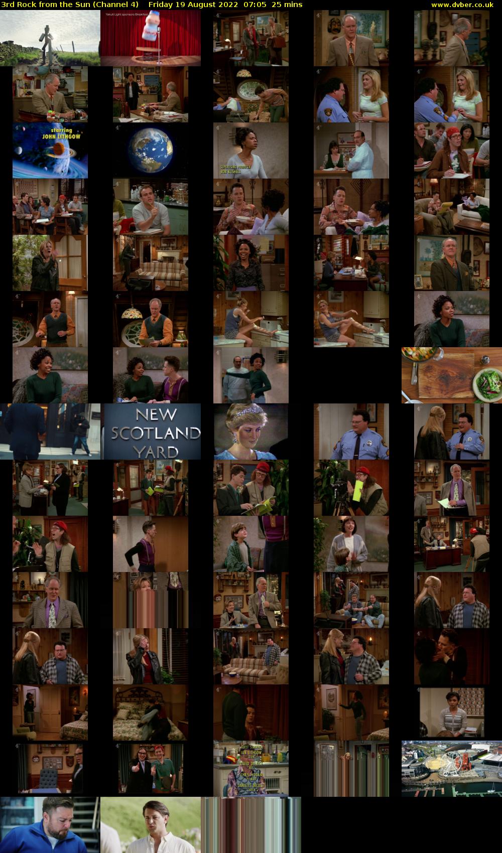 3rd Rock from the Sun (Channel 4) Friday 19 August 2022 07:05 - 07:30