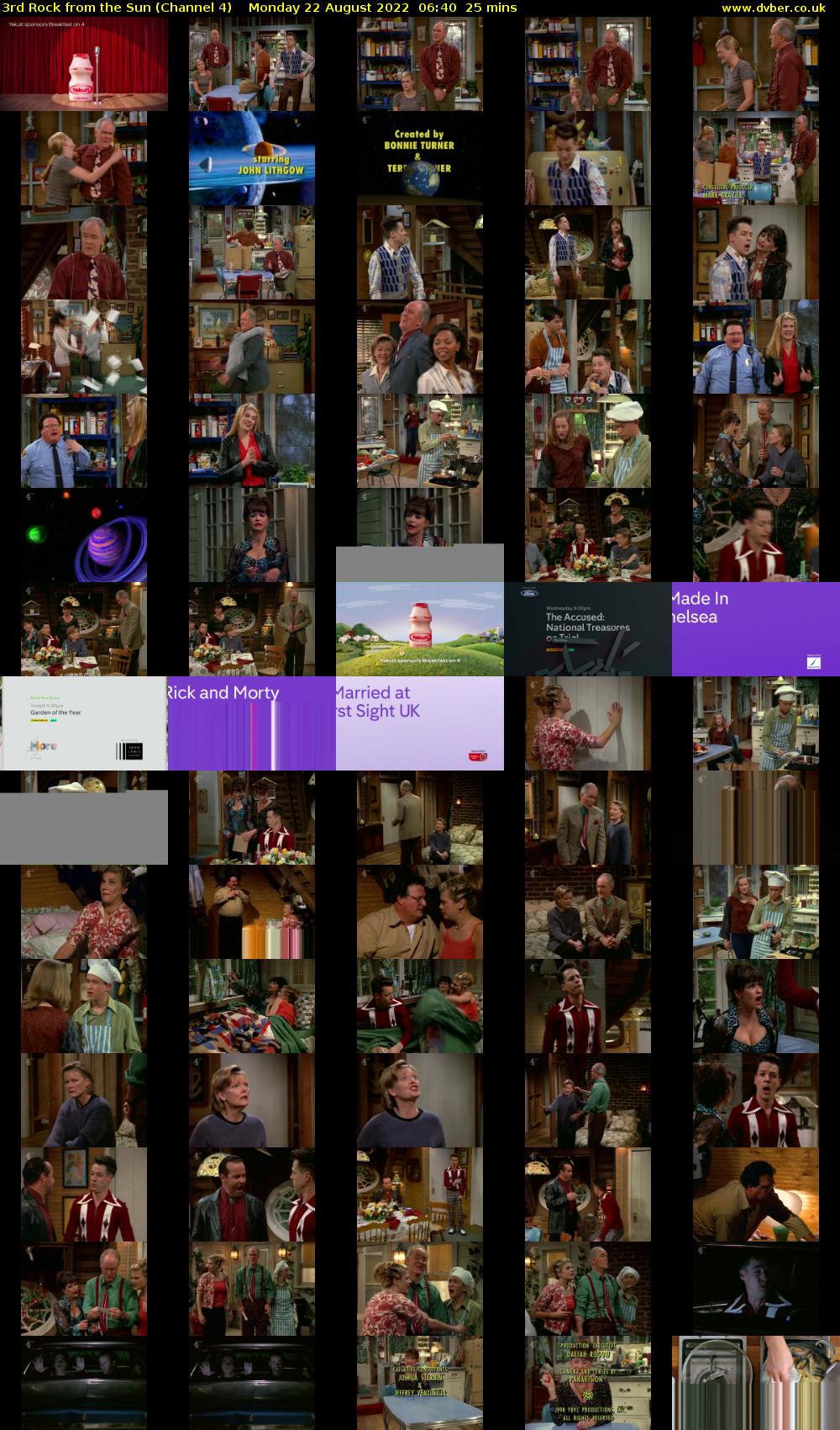 3rd Rock from the Sun (Channel 4) Monday 22 August 2022 06:40 - 07:05