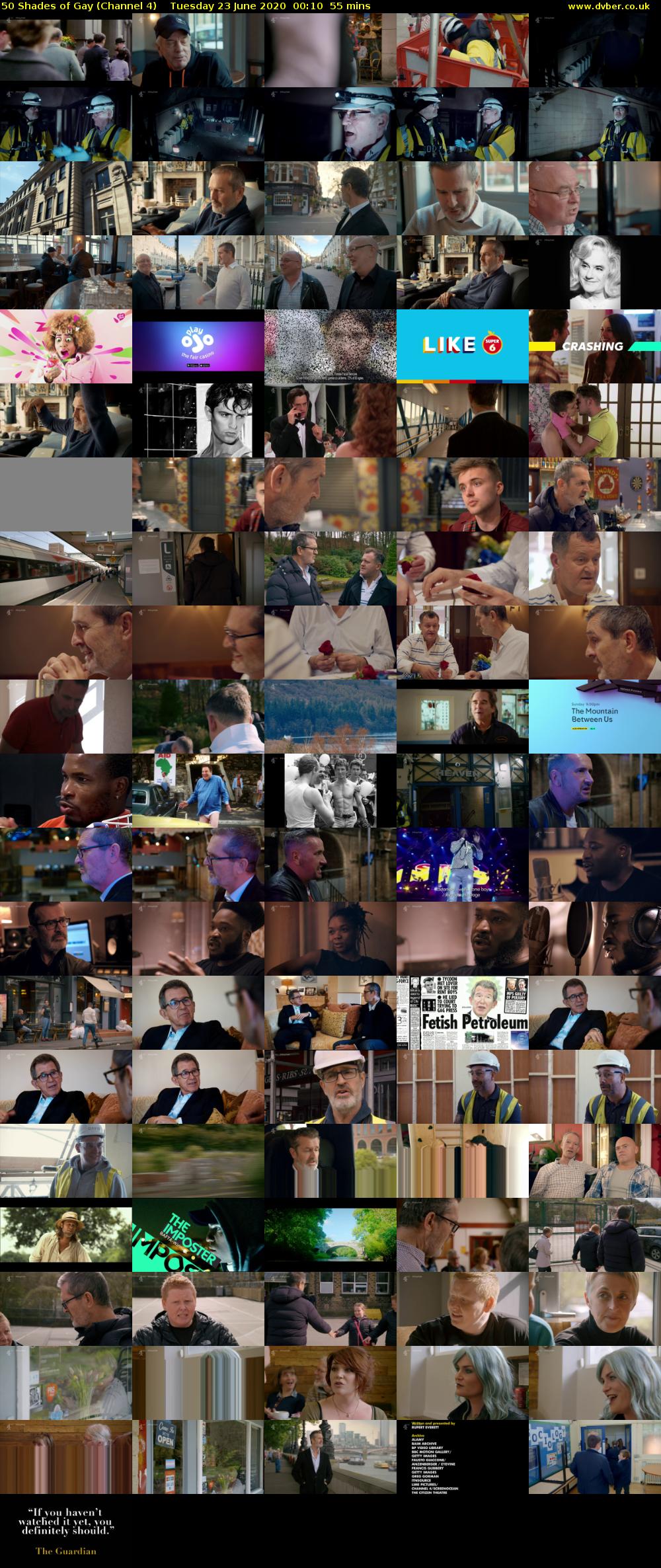 50 Shades of Gay (Channel 4) Tuesday 23 June 2020 00:10 - 01:05