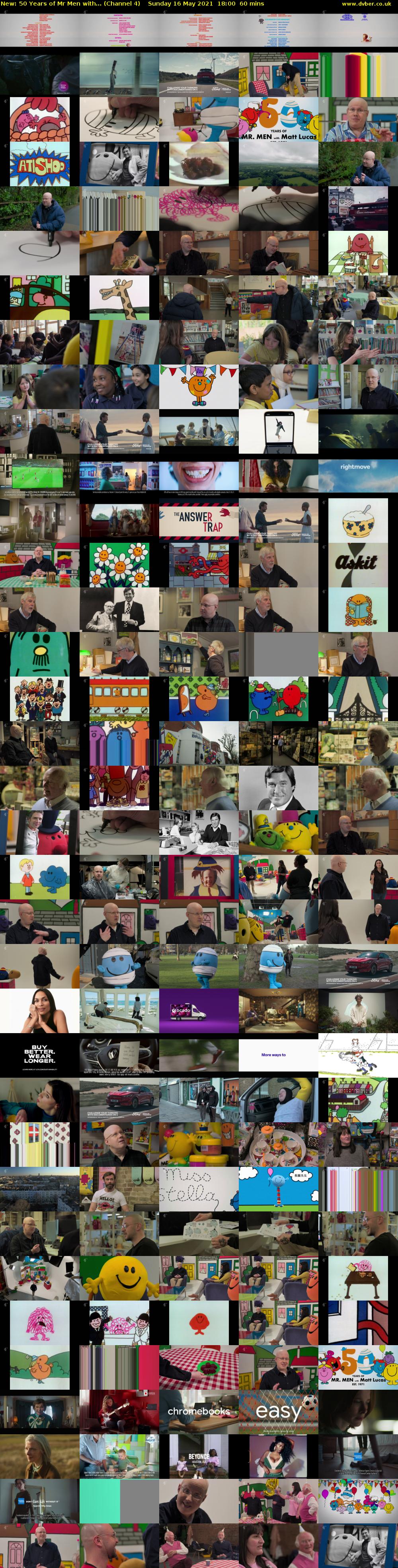 50 Years of Mr Men with... (Channel 4) Sunday 16 May 2021 18:00 - 19:00
