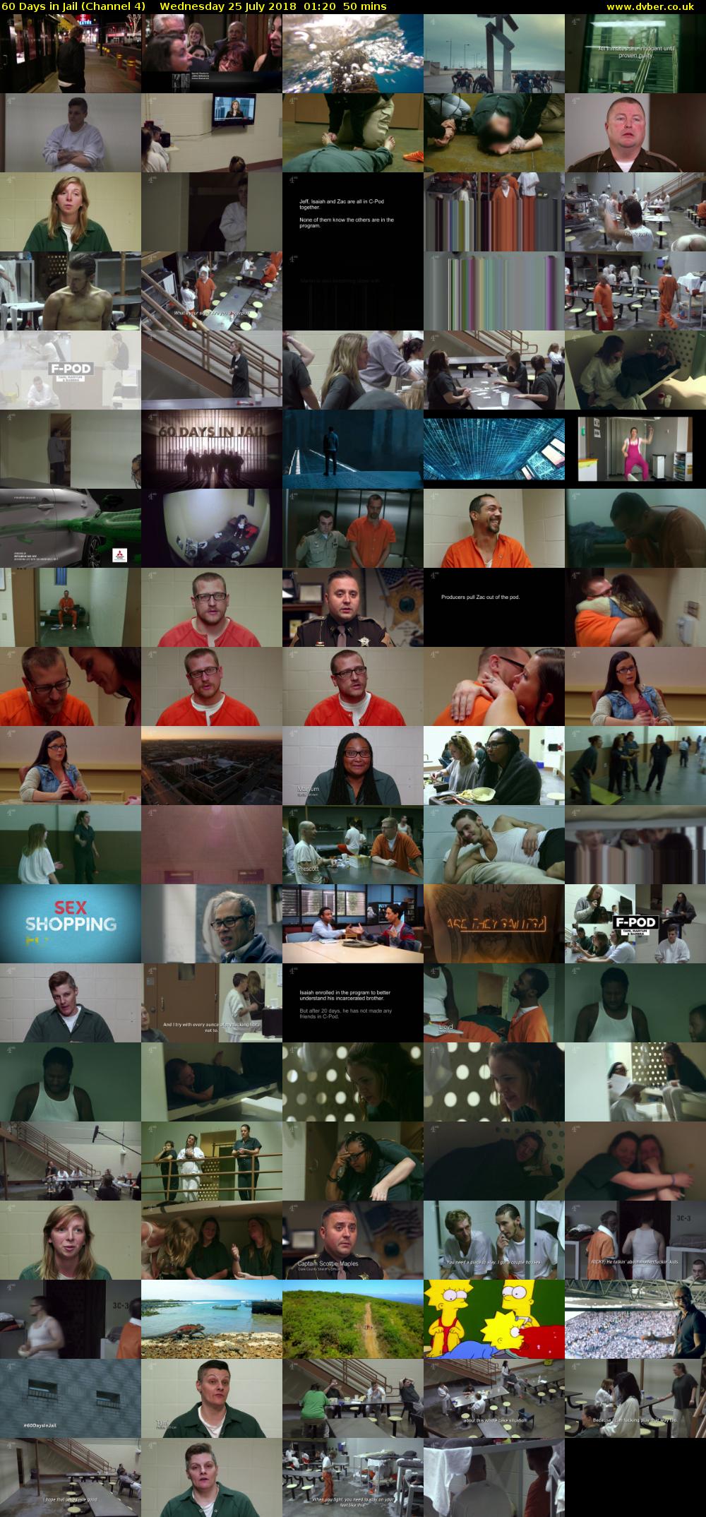 60 Days in Jail (Channel 4) Wednesday 25 July 2018 01:20 - 02:10