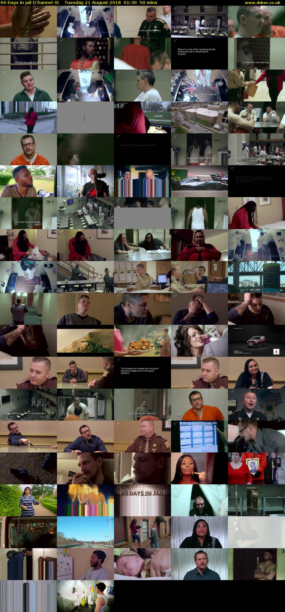 60 Days in Jail (Channel 4) Tuesday 21 August 2018 01:30 - 02:20