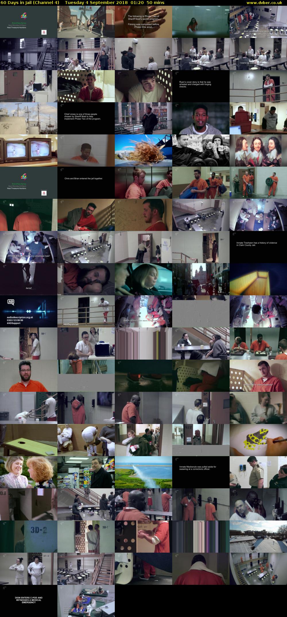 60 Days in Jail (Channel 4) Tuesday 4 September 2018 01:20 - 02:10