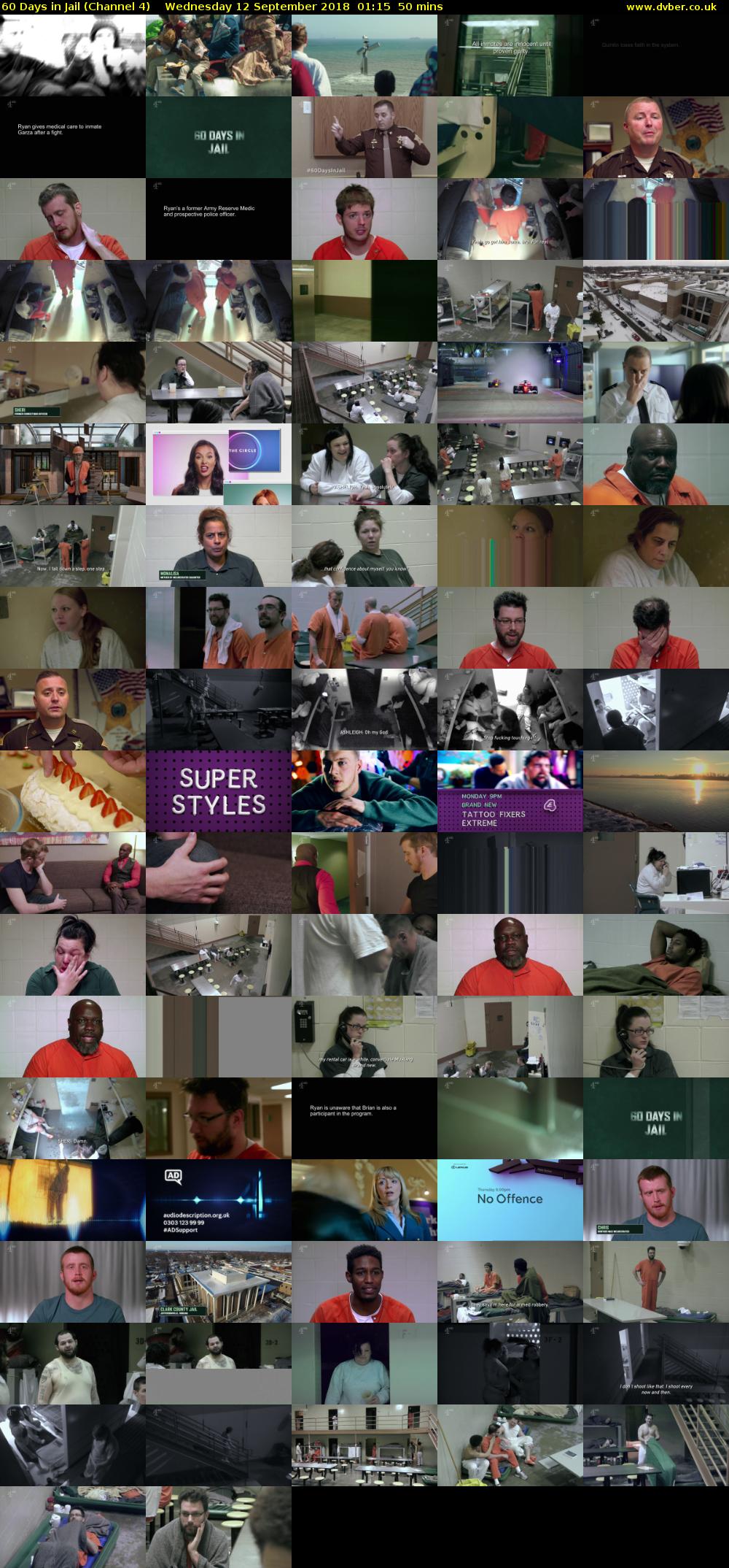 60 Days in Jail (Channel 4) Wednesday 12 September 2018 01:15 - 02:05