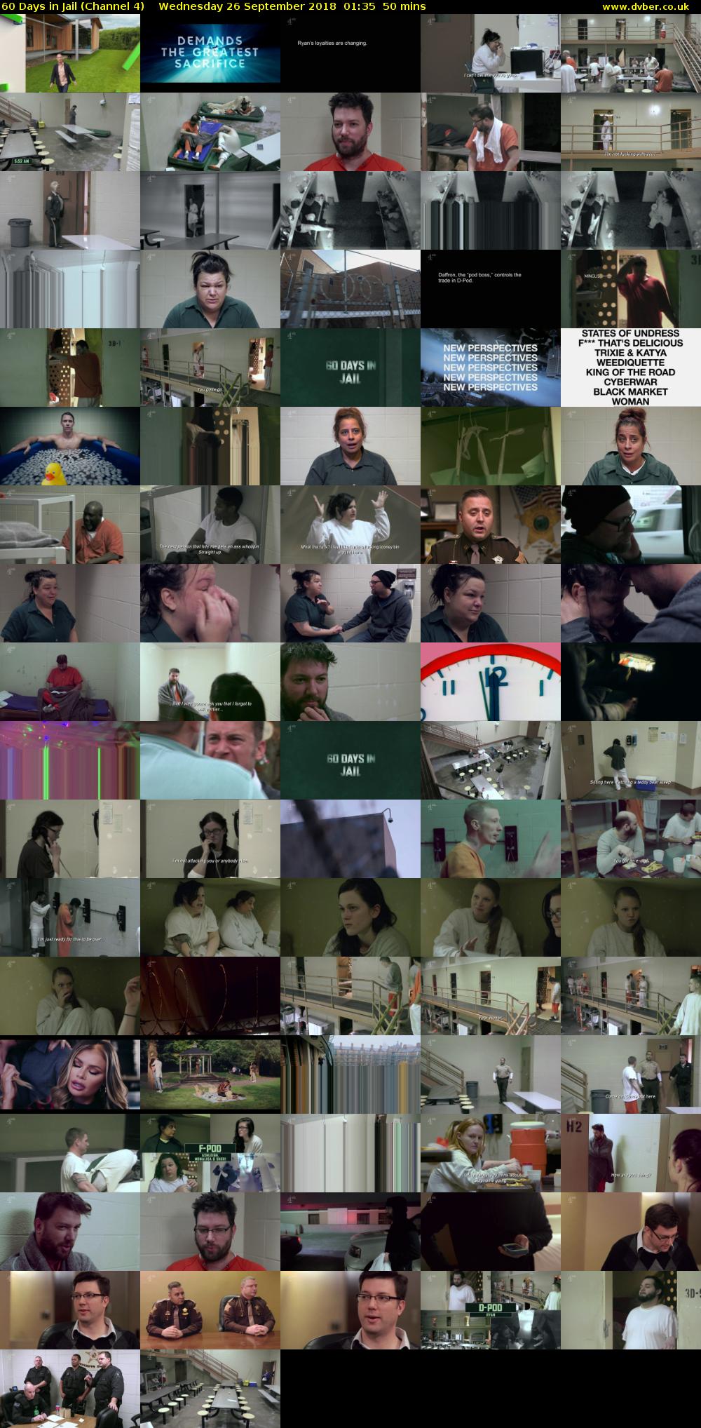60 Days in Jail (Channel 4) Wednesday 26 September 2018 01:35 - 02:25