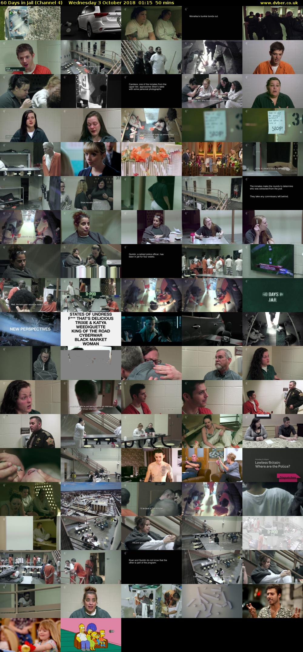 60 Days in Jail (Channel 4) Wednesday 3 October 2018 01:15 - 02:05