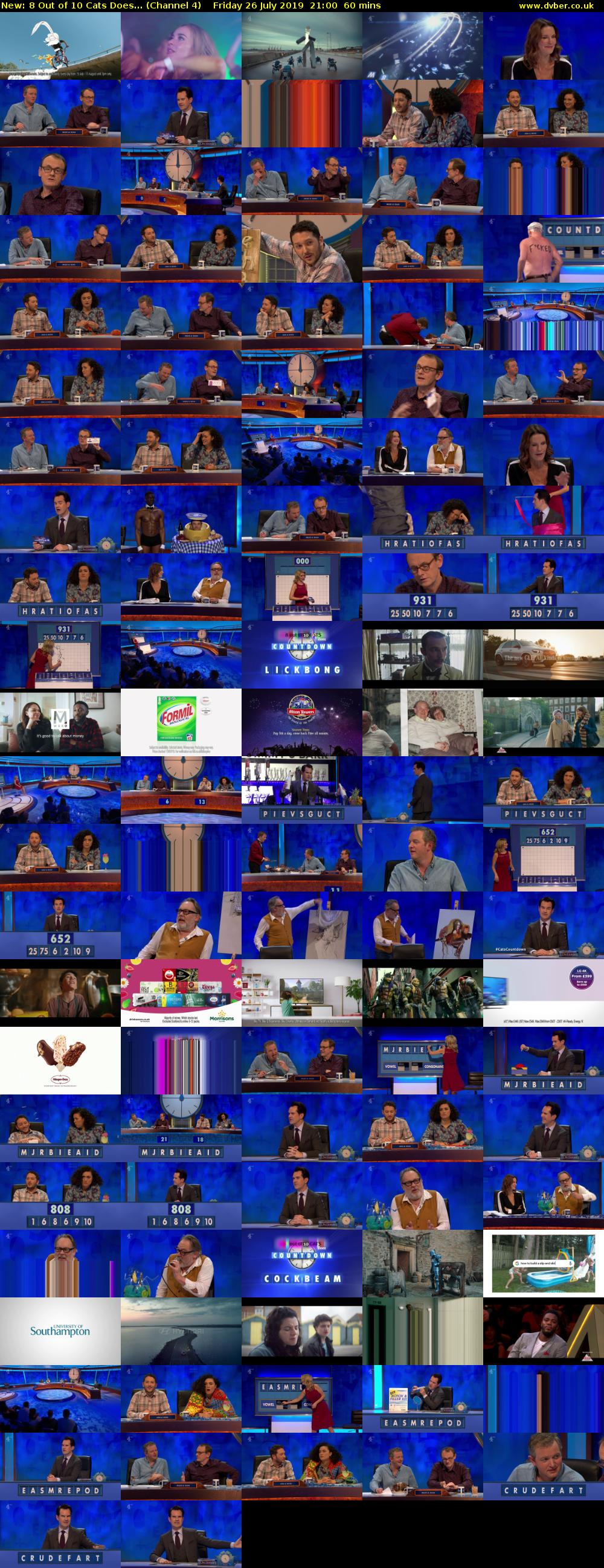 8 Out of 10 Cats Does... (Channel 4) Friday 26 July 2019 21:00 - 22:00