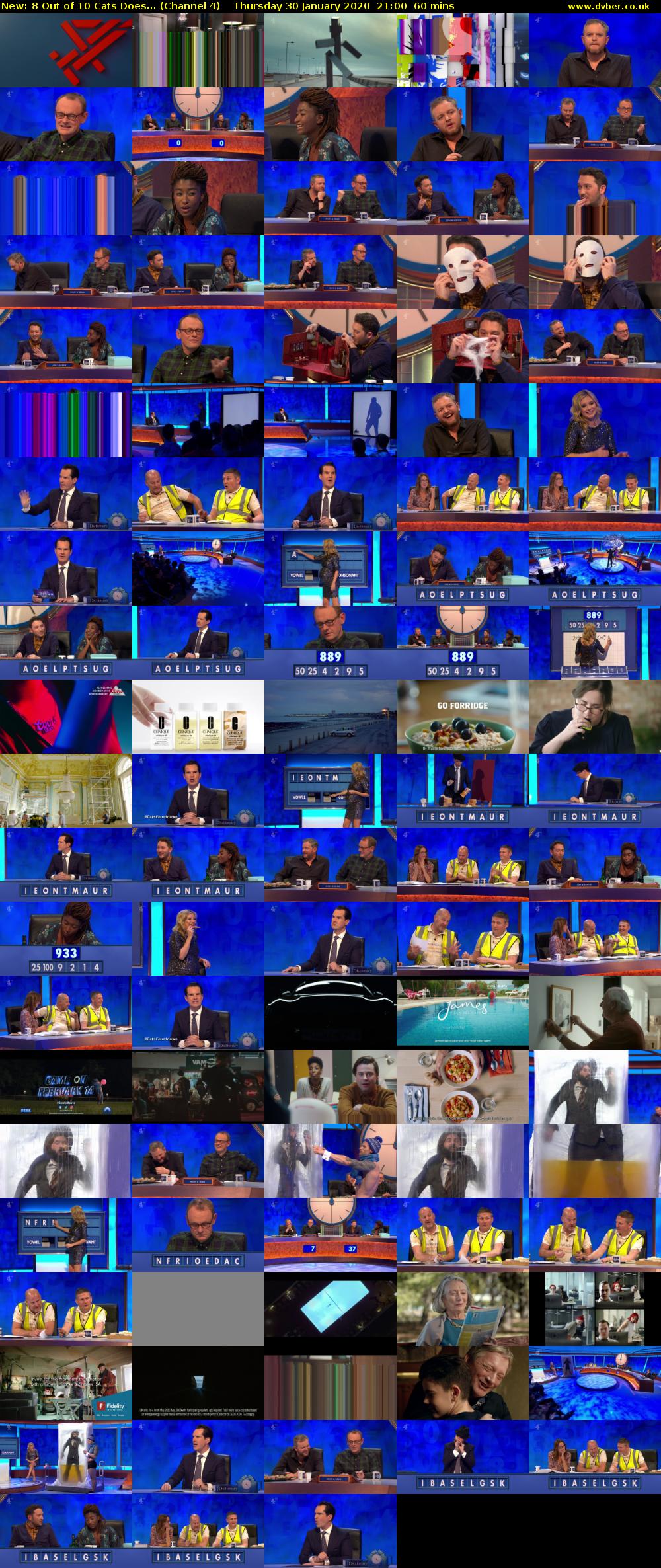 8 Out of 10 Cats Does... (Channel 4) Thursday 30 January 2020 21:00 - 22:00