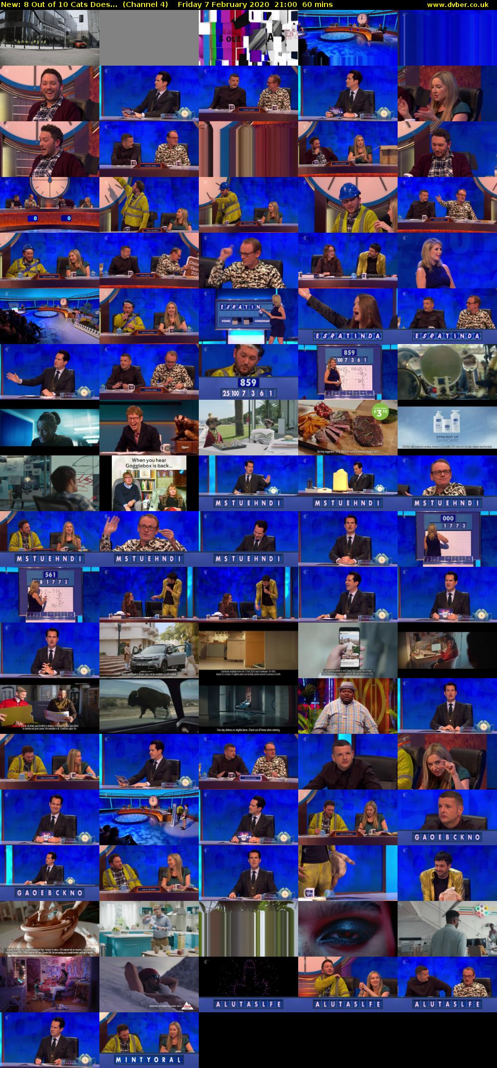 8 Out of 10 Cats Does... (Channel 4) Friday 7 February 2020 21:00 - 22:00