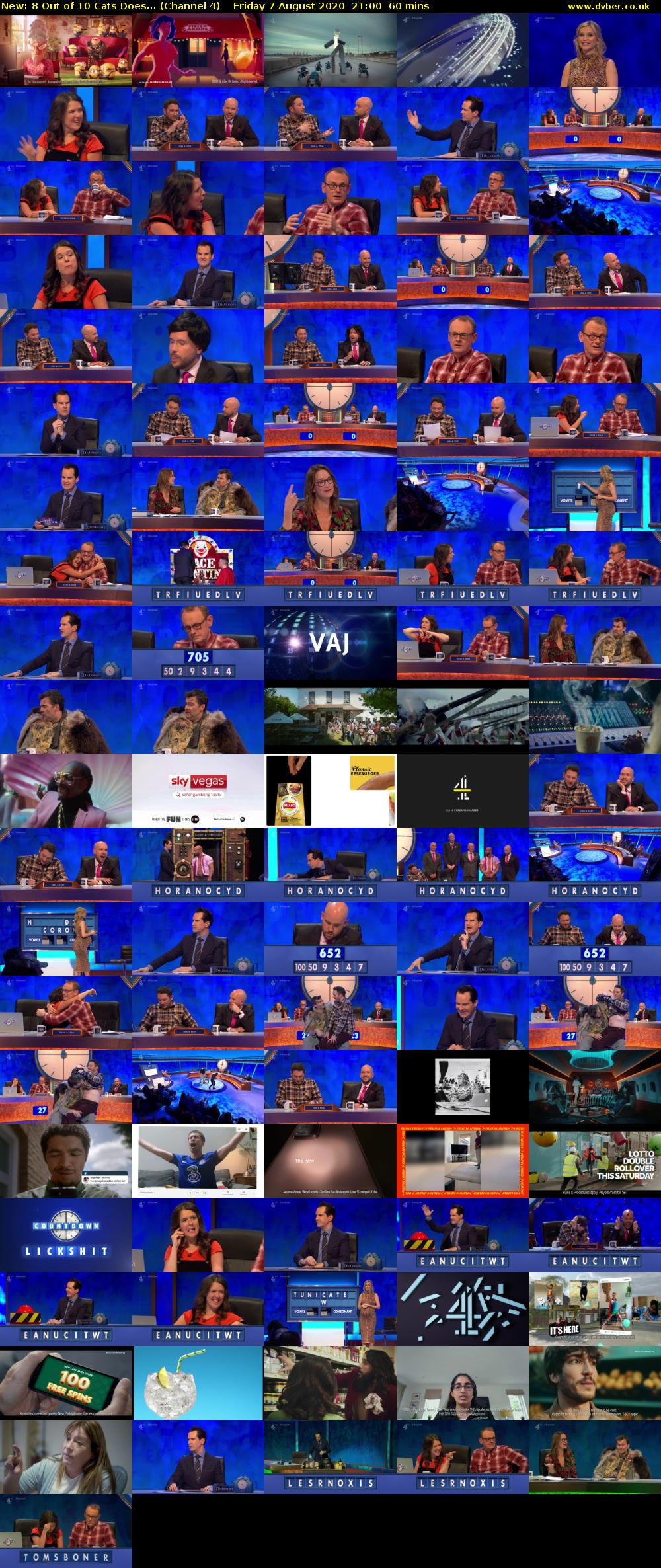 8 Out of 10 Cats Does... (Channel 4) Friday 7 August 2020 21:00 - 22:00