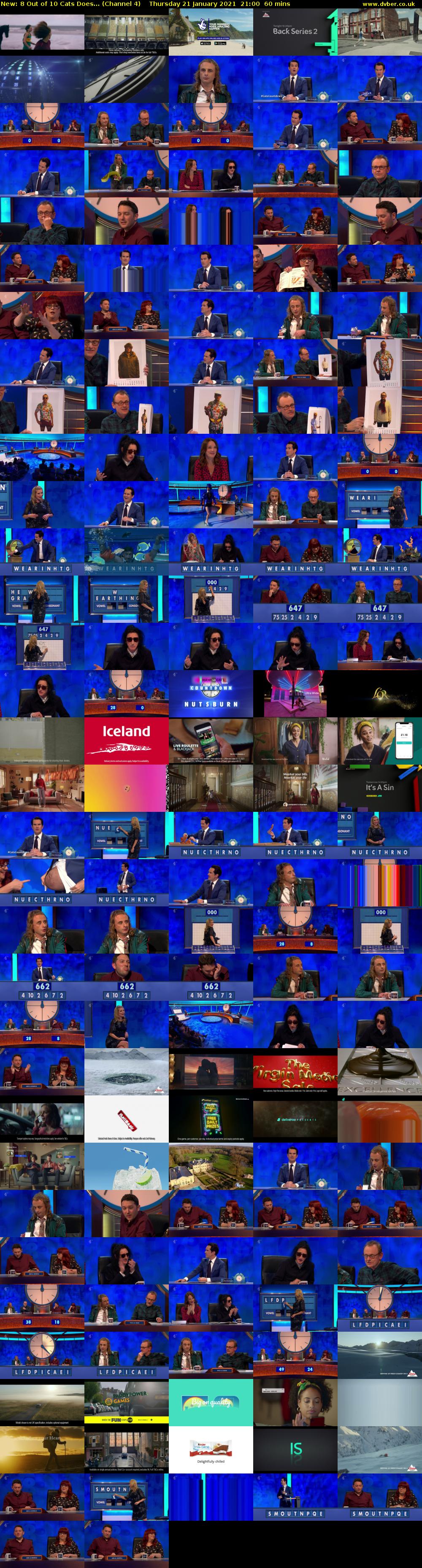 8 Out of 10 Cats Does... (Channel 4) Thursday 21 January 2021 21:00 - 22:00