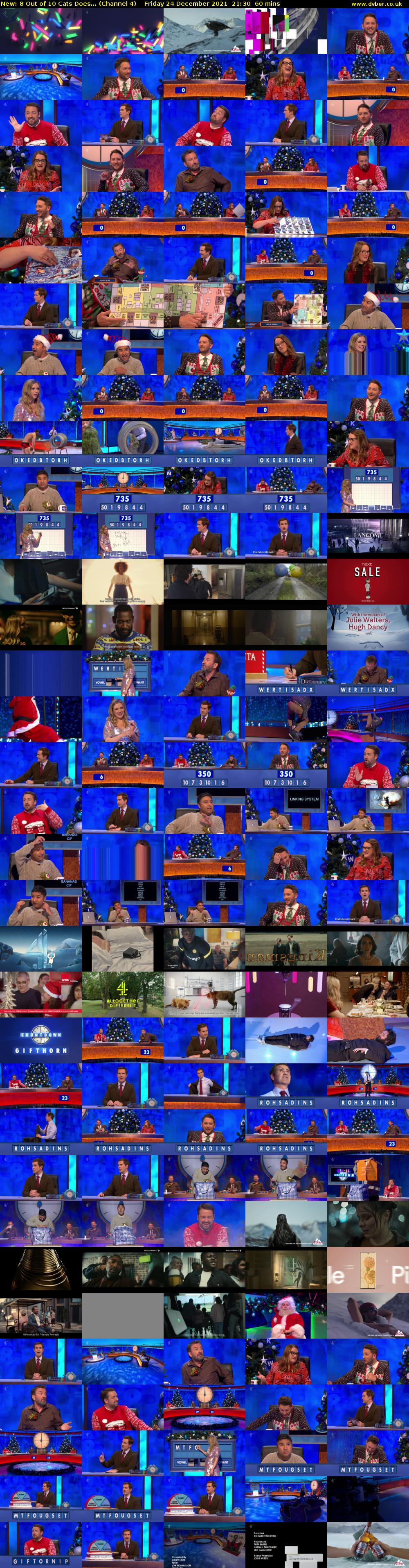 8 Out of 10 Cats Does... (Channel 4) Friday 24 December 2021 21:30 - 22:30