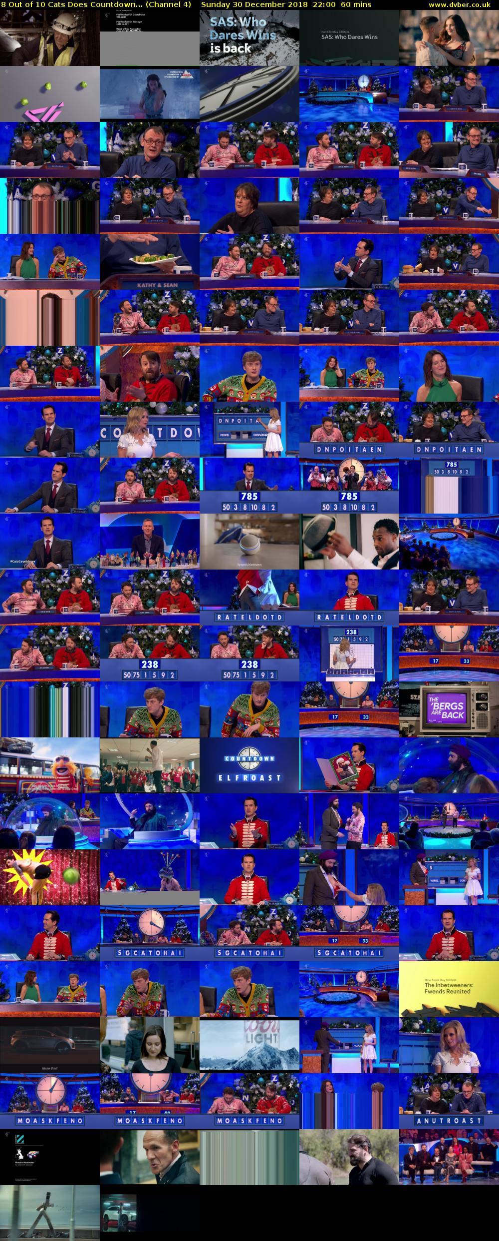 8 Out of 10 Cats Does Countdown... (Channel 4) Sunday 30 December 2018 22:00 - 23:00
