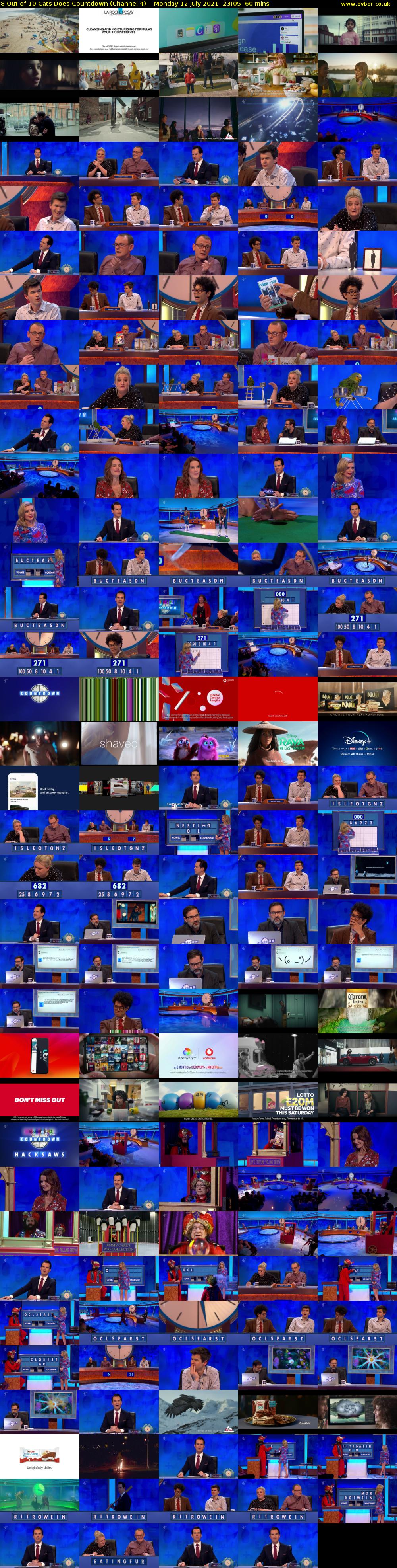 8 Out of 10 Cats Does Countdown (Channel 4) Monday 12 July 2021 23:05 - 00:05