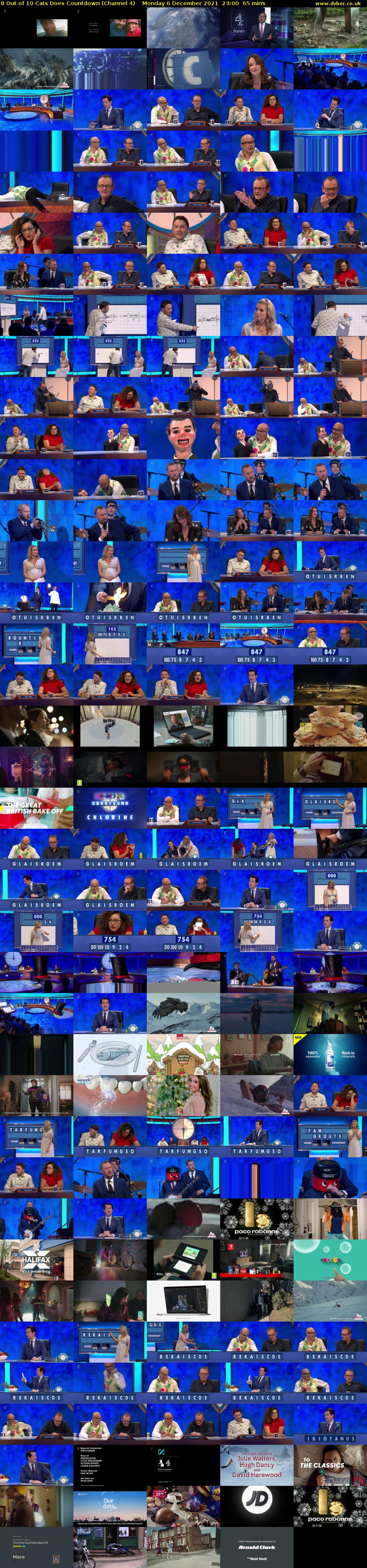 8 Out of 10 Cats Does Countdown (Channel 4) Monday 6 December 2021 23:00 - 00:05