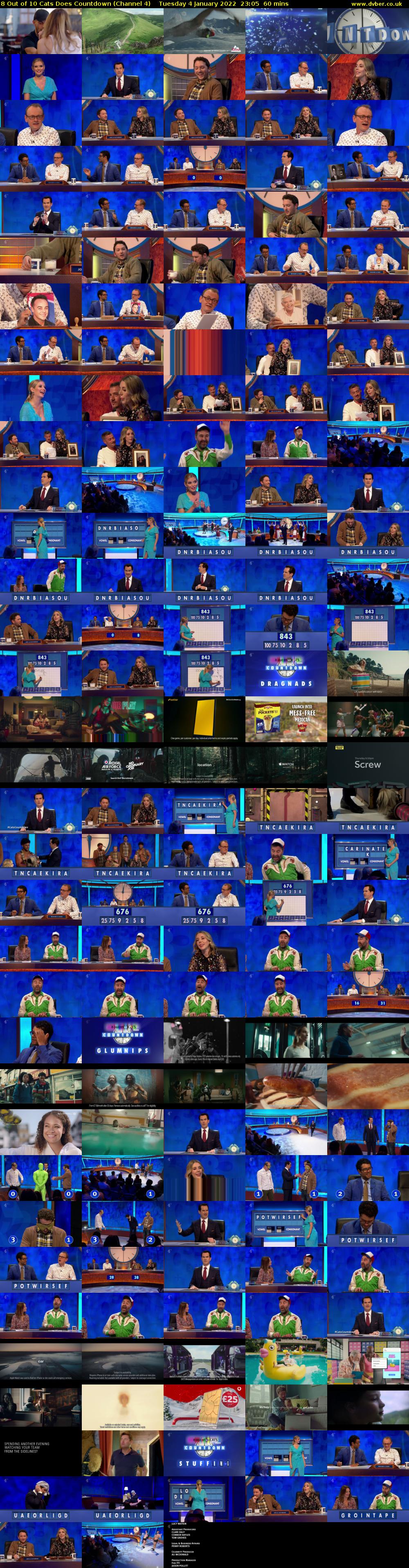 8 Out of 10 Cats Does Countdown (Channel 4) Tuesday 4 January 2022 23:05 - 00:05