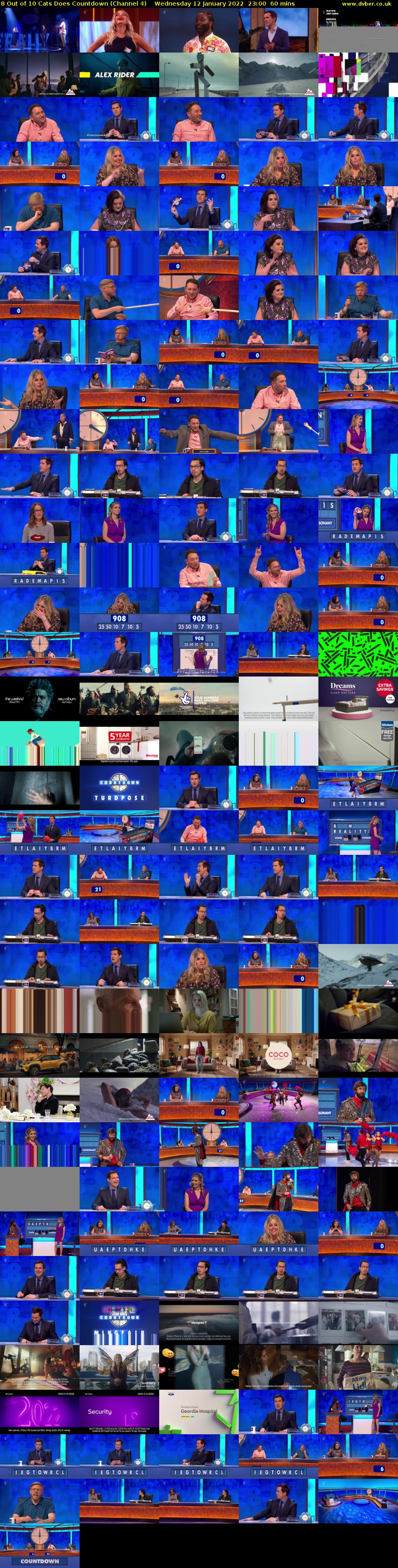 8 Out of 10 Cats Does Countdown (Channel 4) Wednesday 12 January 2022 23:00 - 00:00