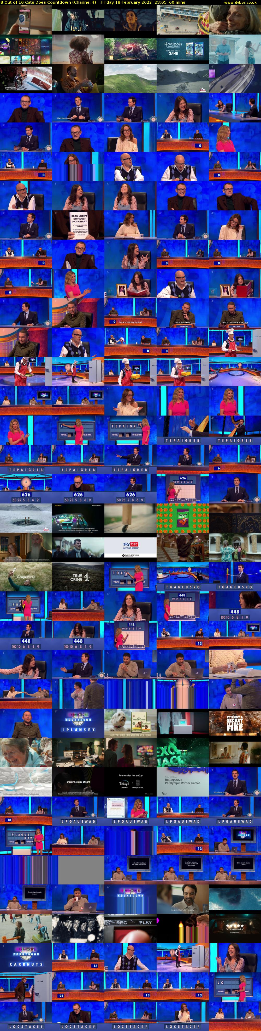 8 Out of 10 Cats Does Countdown (Channel 4) Friday 18 February 2022 23:05 - 00:05