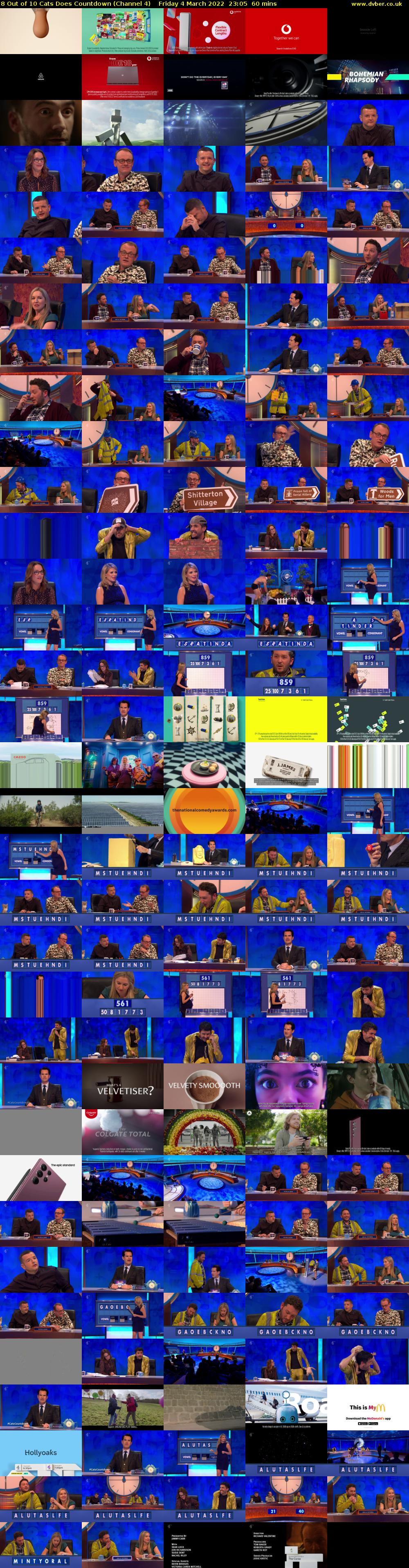 8 Out of 10 Cats Does Countdown (Channel 4) Friday 4 March 2022 23:05 - 00:05
