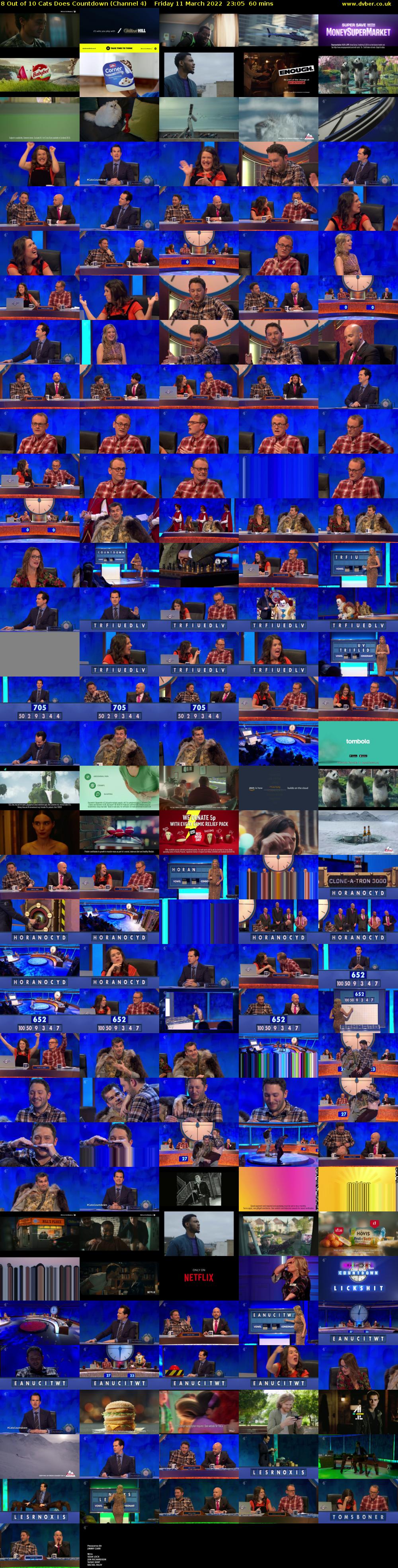 8 Out of 10 Cats Does Countdown (Channel 4) Friday 11 March 2022 23:05 - 00:05