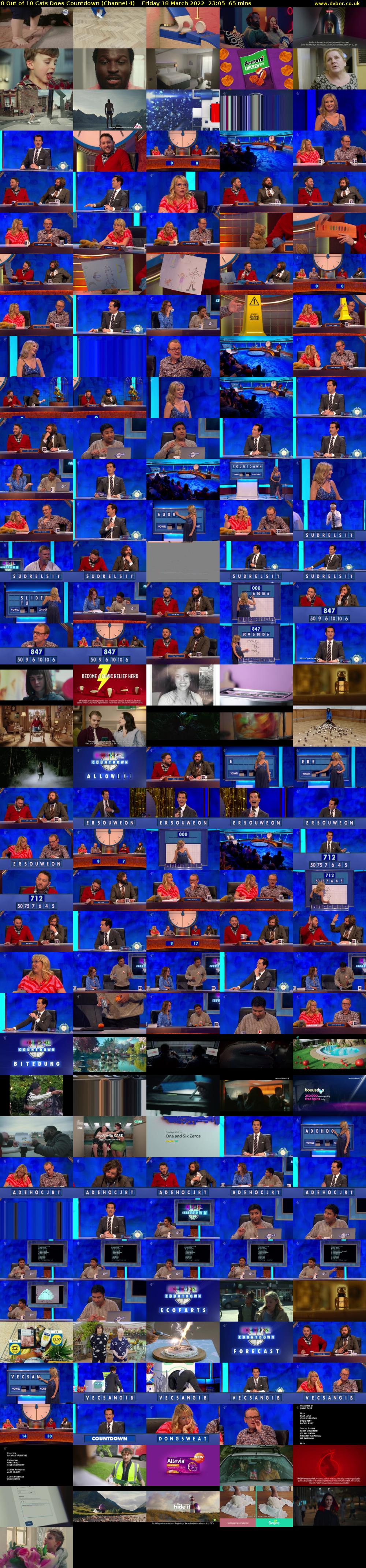8 Out of 10 Cats Does Countdown (Channel 4) Friday 18 March 2022 23:05 - 00:10