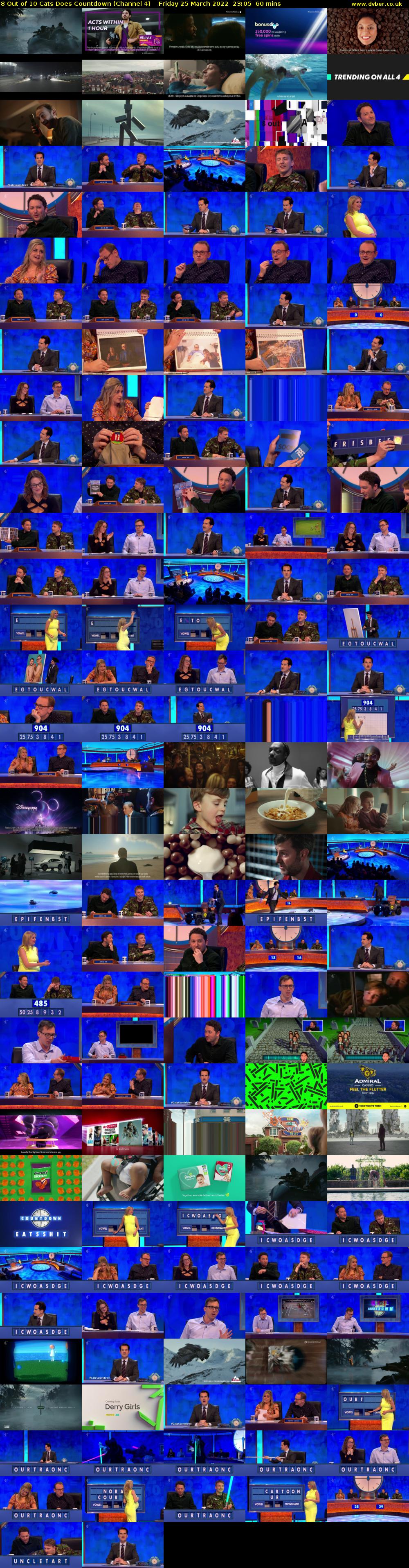 8 Out of 10 Cats Does Countdown (Channel 4) Friday 25 March 2022 23:05 - 00:05