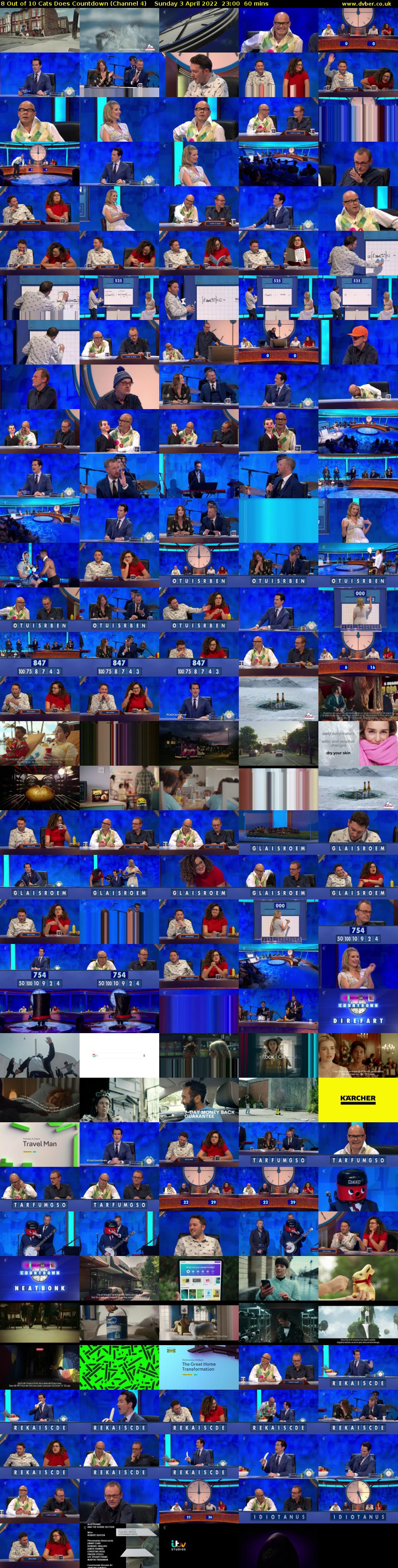 8 Out of 10 Cats Does Countdown (Channel 4) Sunday 3 April 2022 23:00 - 00:00