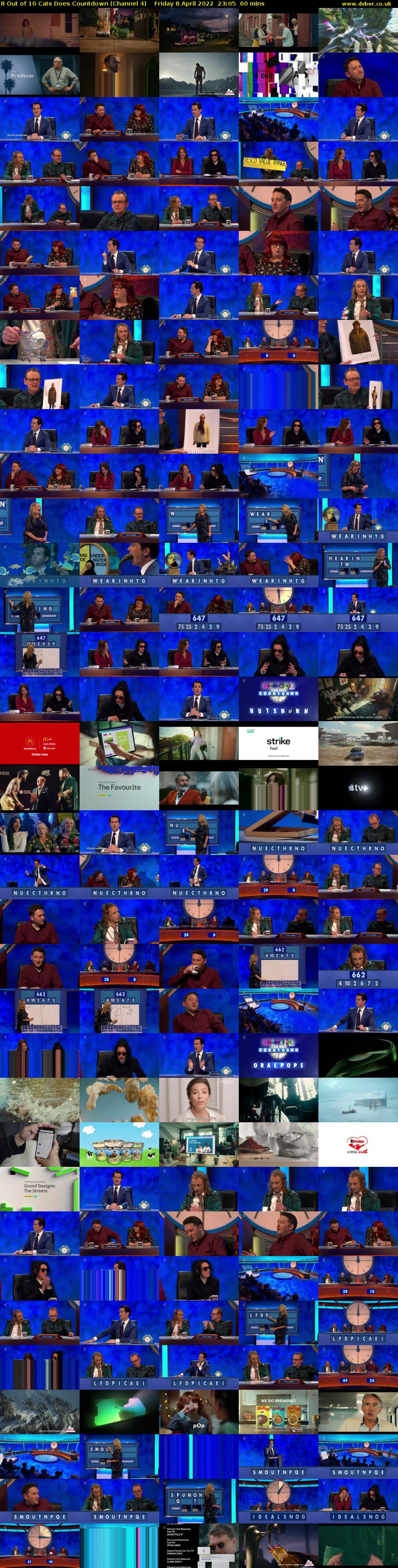 8 Out of 10 Cats Does Countdown (Channel 4) Friday 8 April 2022 23:05 - 00:05