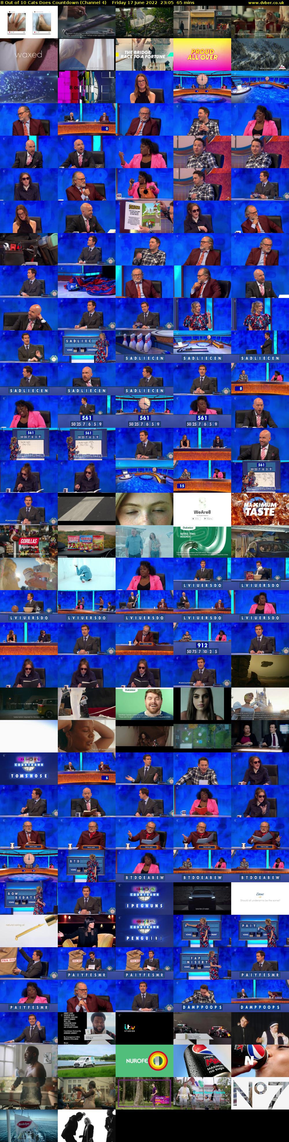 8 Out of 10 Cats Does Countdown (Channel 4) Friday 17 June 2022 23:05 - 00:10