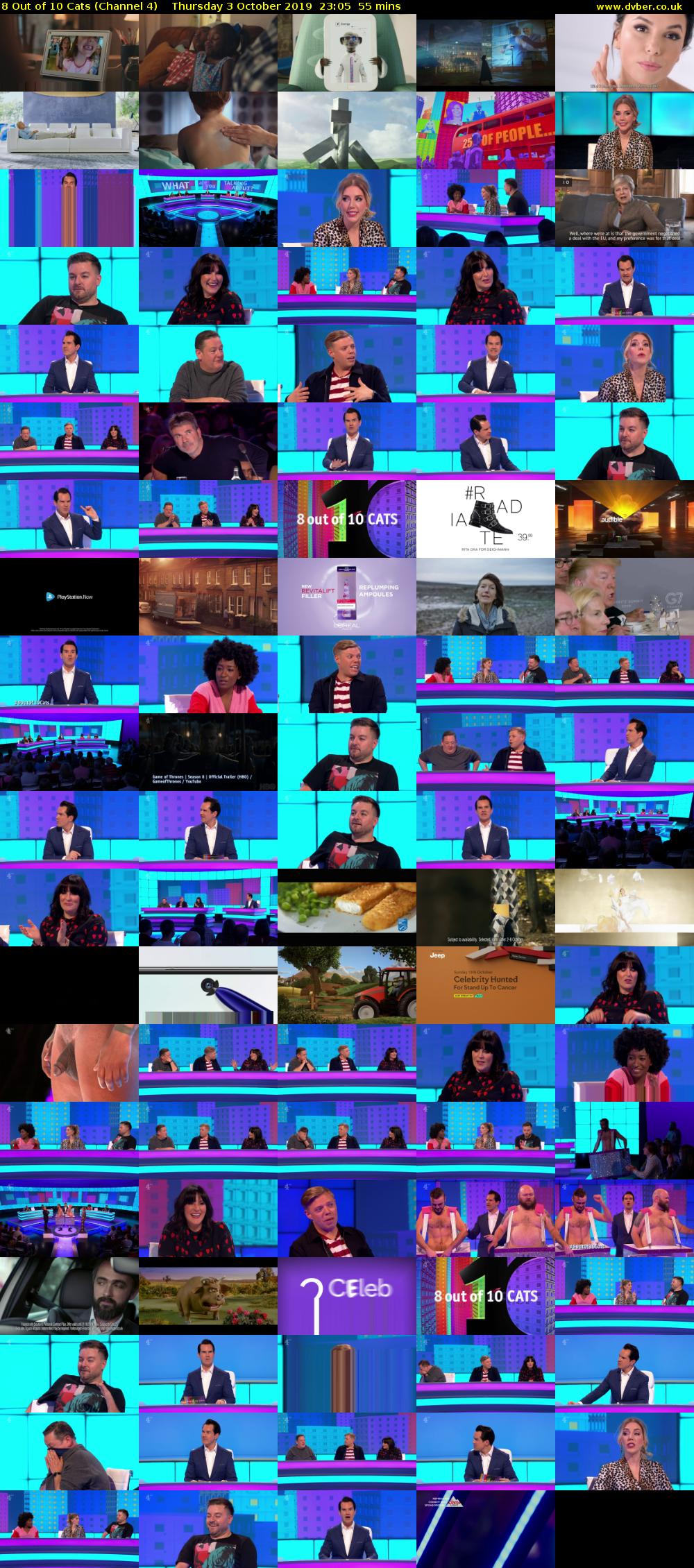 8 Out of 10 Cats (Channel 4) Thursday 3 October 2019 23:05 - 00:00