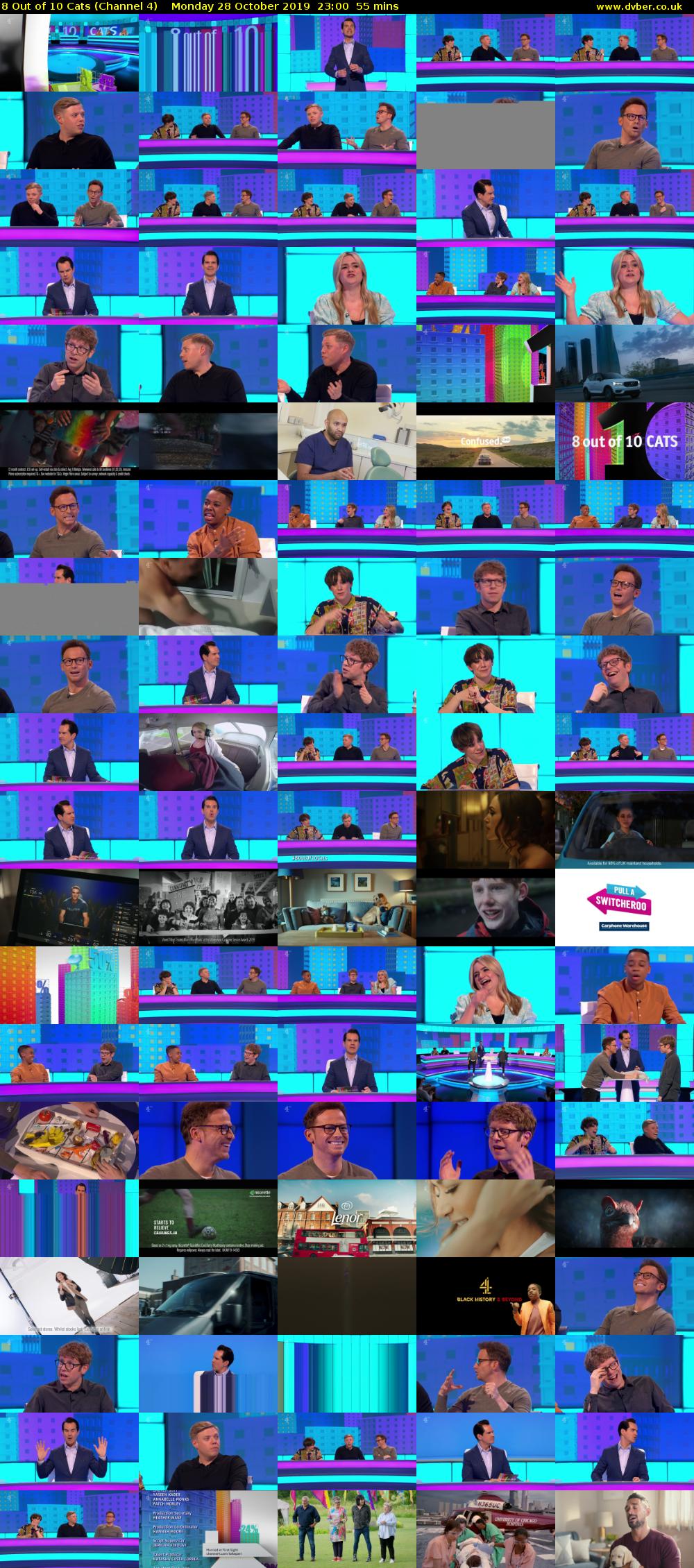 8 Out of 10 Cats (Channel 4) Monday 28 October 2019 23:00 - 23:55