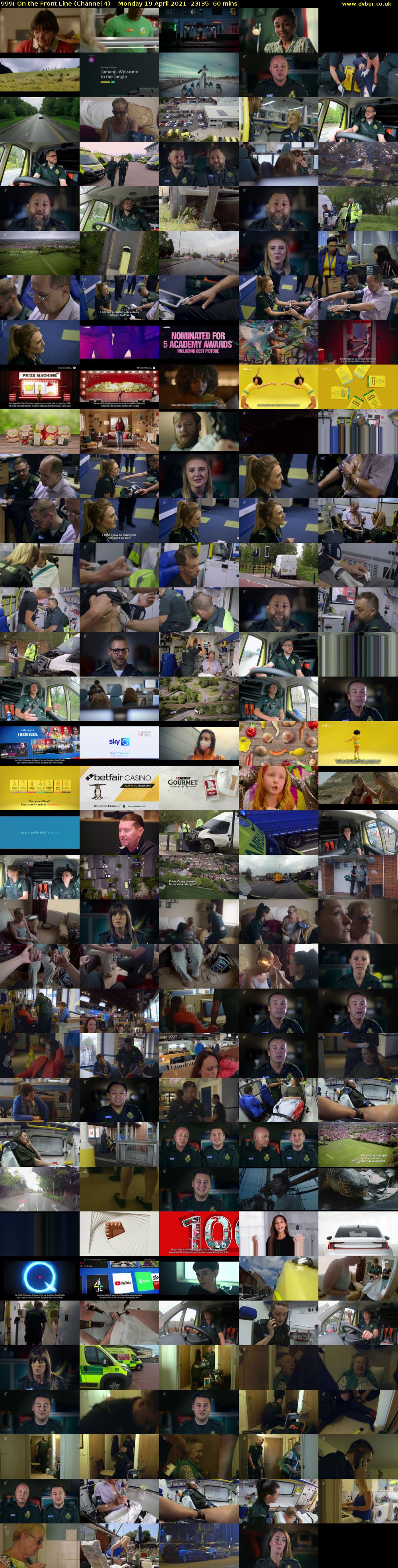 999: On the Front Line (Channel 4) Monday 19 April 2021 23:35 - 00:35