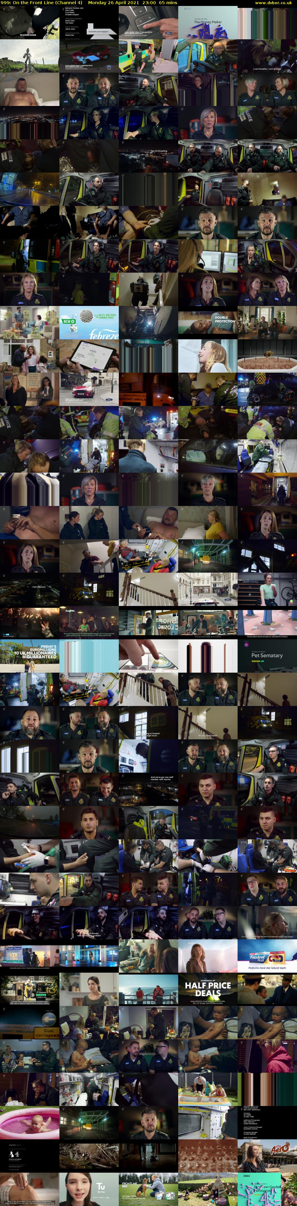 999: On the Front Line (Channel 4) Monday 26 April 2021 23:00 - 00:05