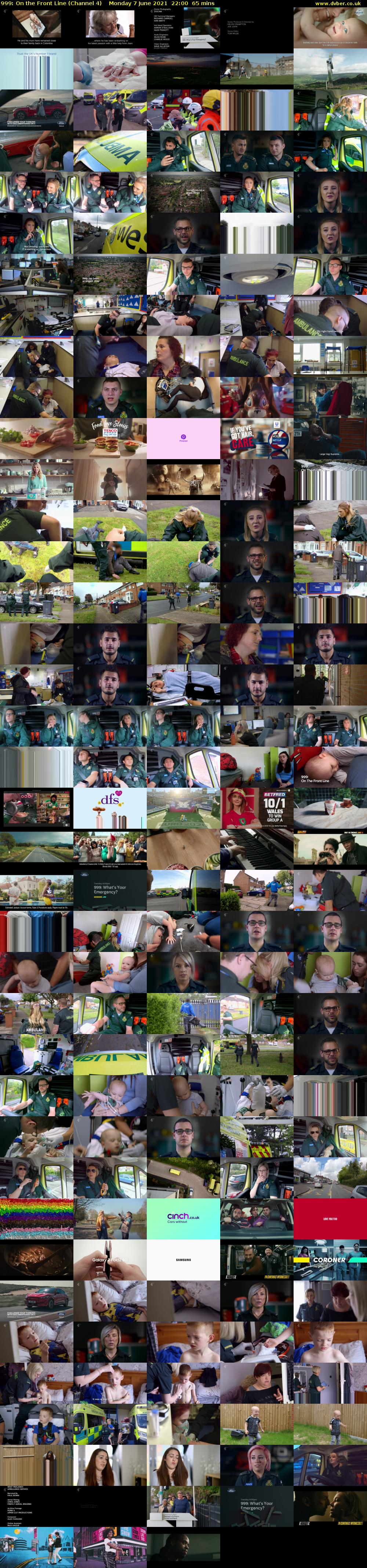 999: On the Front Line (Channel 4) Monday 7 June 2021 22:00 - 23:05