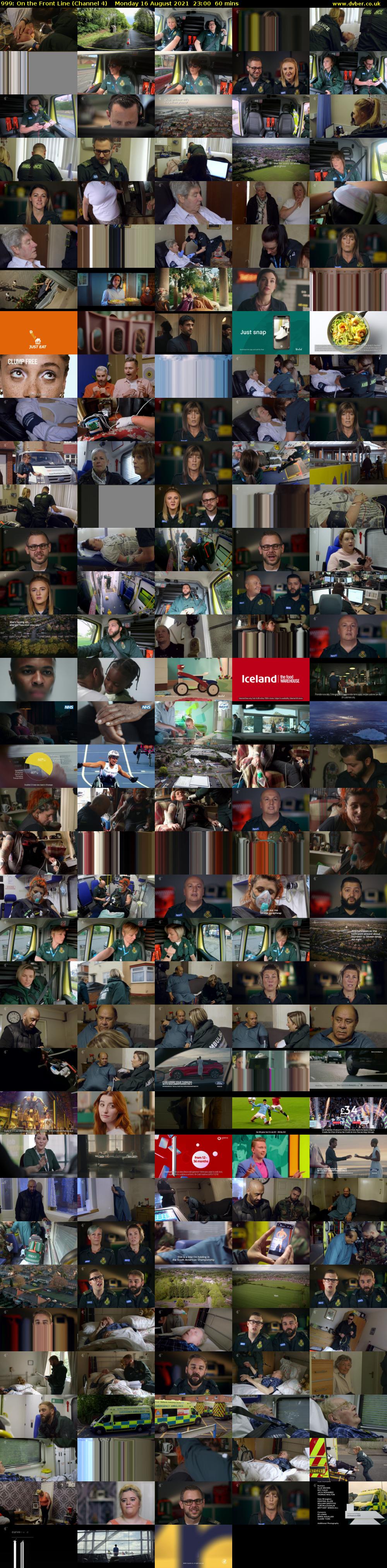 999: On the Front Line (Channel 4) Monday 16 August 2021 23:00 - 00:00